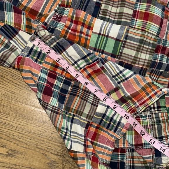 Gap madras plaid patchwork rugged cargo shorts 38 - Picture 8 of 8